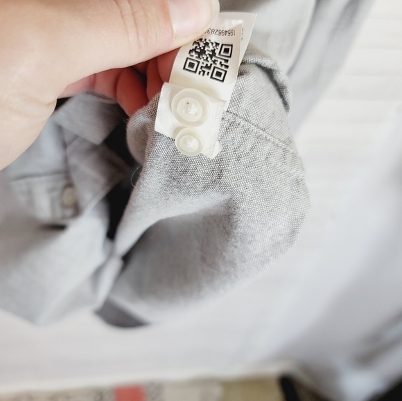 BONOBOS SLIM FIT LIGHT GRAY 100% COTTON BUTTON DOWN, SZ XL LONG - Picture 9 of 10